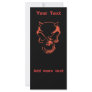 Dark Red Demon Skull Custom Rack Card