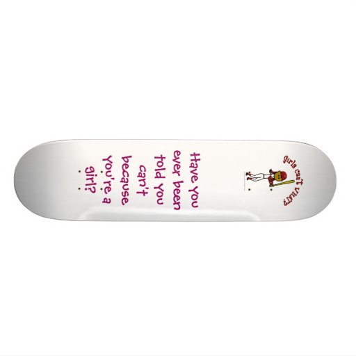 Dark Red Girls Baseball Skate Board Deck