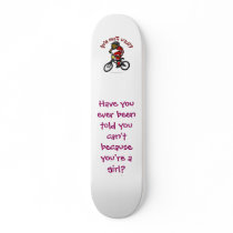 Dark Red Girls BMX Custom Skateboard