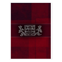 Dark red / marron - Indian accents Postcards