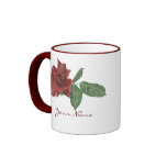 Dark Red Rose Mug