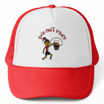 Dark Red Womens Basketball Hat
