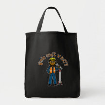Dark Rocket Scientist Girl Canvas Bag