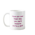 Dark Rocket Scientist Girl mugs