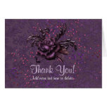 Dark Romance Wedding - Thank You Greeting Card