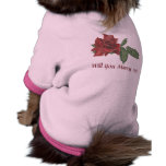 Dark Rose Marry Me Dog Shirt pet clothing