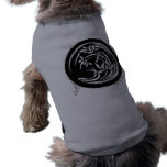 Dark Round Floral Motif pet clothing
