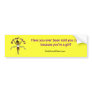 Dark Runner in Red Uniform Bumper Sticker