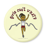 Dark Runner in Red Uniform Refrigerator Magnets