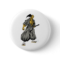 Dark Samurai Pinback Buttons