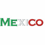 Dark shirt, Mexico, tri-colour Embroidered Polo Shirt