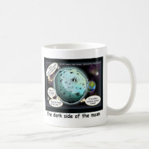 Dark Side Of The Moon Funny Cartoon Gifts Mugs