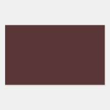 Dark Sienna Rectangle Sticker