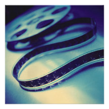 Dark Spool of Film Personalized Invitations