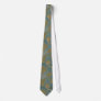 dark teal green and gold damask custom tie