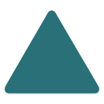 Dark Teal Triangle Sticker