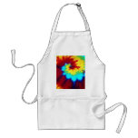 Dark Tie Dye Design aprons