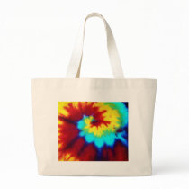 Dark Tie Dye Design Tote Bag