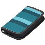 Dark Turquoise Horizontal Stripes Organizers