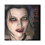 Dark Vampire Beauty Magnets
