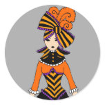 Dark Victorian circus girl sticker