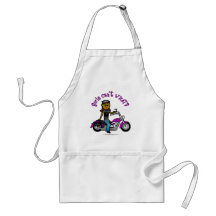Dark Woman Biker Apron