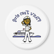 Dark Woman Captain Magnets