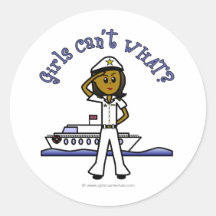 Dark Woman Captain Sticker