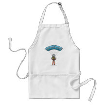 Dark Woman Sky Diving Aprons