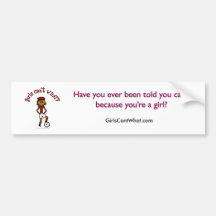 Dark Womens Soccer in Red Uniform Bumper Stickers