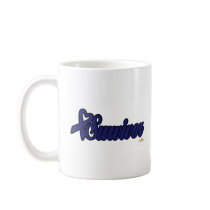 DarkBlueHeartRibbonSurvivor Mug