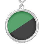 Darker Green And Black, Colombia Political Custom Necklace