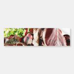 Darkred Coloured Leaves Bumper Sticker