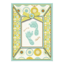 Darling Baby Toes Invitation Card