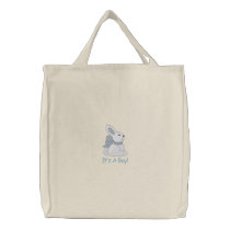 Darling Customisable Bunny Tote Bag - Blue
