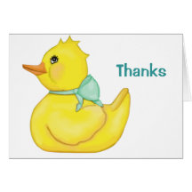 Darling Ducky Thanks Greeting Cards