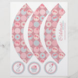 Darling Girl Cupcake Wrapper 2 Full Color Flyer