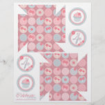 Darling Girl Pinwheel 4 Flyers