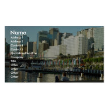 Darling Harbour In Sydney At New South Wales Business Card Template