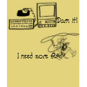 Darn it!, I need more RAM... t-shirts