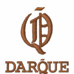 DarQue Diplomatic Long Sleeve Shirt (Coffee Logo) embroidered shirts