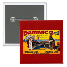 Darracq - Vintage Auto Advertisement Button