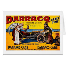 Darracq - Vintage Auto Advertisement Cards