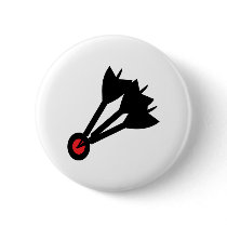 dart arrows bullseye pinback button