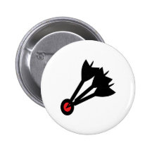 dart arrows bullseye pinback button