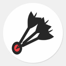 dart arrows bullseye stickers