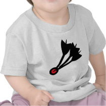 dart arrows bullseye tee shirt