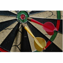 Dart board game photo cut outs