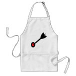 dart in bull´s eye icon aprons
