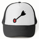 dart in bull´s eye icon mesh hat
